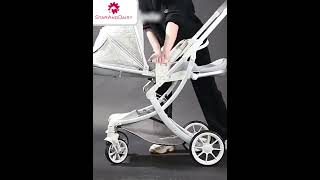 StarAndDaisy Luxe Ultima Travel Baby Stroller Easy Fold amp unfold Lightweight with Backrest [upl. by Alicec]