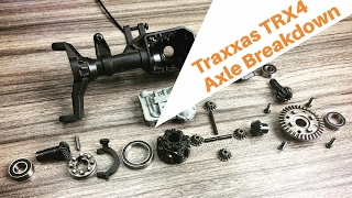 Traxxas TRX4 Axle Disassembly  Portals amp Selectable Locking Differentials [upl. by Enialb195]