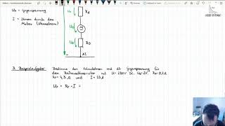 Reihenschlussmotor  Gegenspannung und Anlaufstrom berechnen [upl. by Suki]