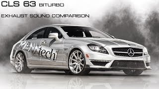 Mercedes CLS 63 Biturbo C218 RENNtech Exhaust Comparison [upl. by Agnizn]