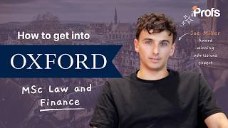 HOW TO GET INTO OXFORD MSC LAW AND FINANCE [upl. by Soutor525]