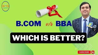 Difference Between BBA amp BCOM  BCOM vs BBA  witsclasses bba [upl. by Garett369]