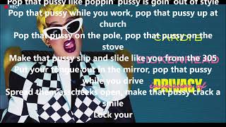 Cardi B  Bickenhead Lyrics [upl. by Tnias]