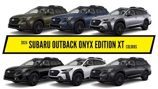 2024 Subaru Outback Onyx Edition XT  All Color Options  Images  AUTOBICS [upl. by Jorey709]