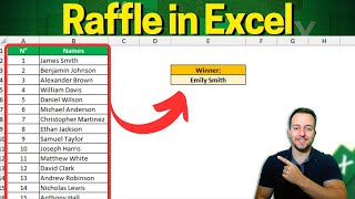 How to make a Raffle in Excel  How to Draw a Name From a List Randomly [upl. by Dedra]