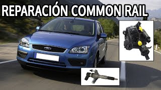 Ford Focus  Reparacion Bomba Inyectora e Inyectores Common Rail Siemens Continental [upl. by Laughton]