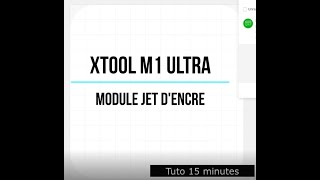 Module jet dencre XTOOL M1 ULTRA [upl. by Seugirdor]