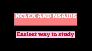 NSAIDS  NON STEROIDAL ANTI INFLAMMATORY DRUGS  NCLEX PART 1 [upl. by Van]