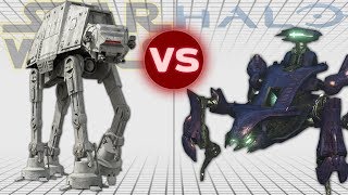 ATAT vs Scarab Walker Type 47B  Star Wars vs Halo Who Would Win [upl. by Munn]