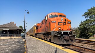 CP 8781 Hapag Lloyd hauls CPKC 730 past Deerfield [upl. by Nannie255]