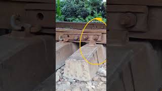 Loose railway track joint vibrates on high speed train Dancing Line railway shorts [upl. by Yrod994]