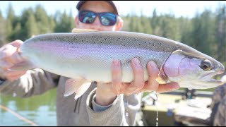 Chironomid Fishing in Shallow Water for BIG Trout [upl. by Riem]