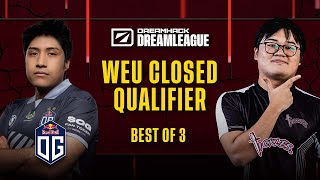 FIL OG vs Team Tickles BO3 DreamLeague Season 22 WEU Closed Qualifier [upl. by Ruhtracm43]