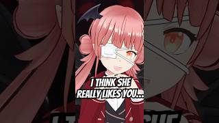 I think she REALLY likes you… 🦇❤️ vtuber shorts [upl. by Adyol]