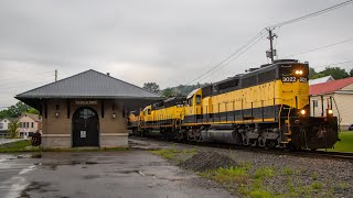 RF  Chasing the NYSampW SU99 from Campbell Hall to Cortland  Southern TierSyracuse Branch [upl. by Sloan]