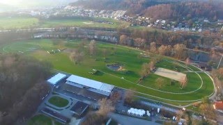 Drohnenaufnahme Pferderennbahn Schachen Aarau [upl. by Adnawak]