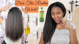 An Updated Post Relaxer Wash Day With Olaplex  1 Week Post Relaxer Hair Care Routine [upl. by Laurena]