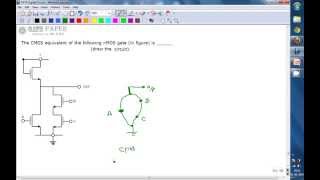 GATE 1991 ECE CMOS equivalent of NMOS logic gate [upl. by Dacie]