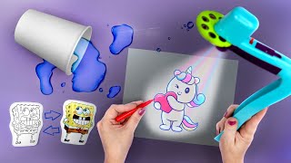 🌟 IDEIAS DIVERTIDAS PARA AS FÉRIAS 🌟 Truques de Mágica e Testando Brinquedo Retroprojetor de Desenho [upl. by Yeclek42]