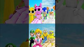 QUEEN NEVER CRY 3 incredibox sprunki sonic mario minions shin amy [upl. by Erdda]