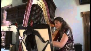 Cantique de noël  Harp achtergrondmuziek  Harpiste Tanya Tienpont [upl. by Schechinger]