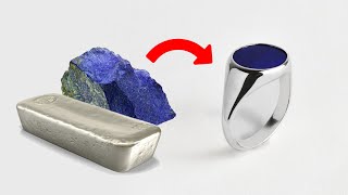 How to make a signet ring from scratch  Handmade mens signet ring [upl. by Ober34]