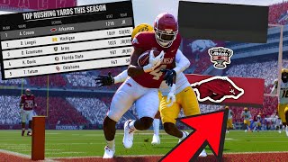 Can the Nations Leading Rusher Lead the Hogs to the Playoff  College Football 25 Dynasty [upl. by Dnomde412]