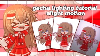 Gacha Lighting Tutorial Alight Motion [upl. by Airamanna]