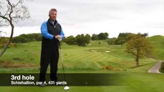 Gleneagles PGA Centenary Course Guide  Par 4 3rd [upl. by Ahsini]