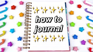 HOW TO START JOURNALING✨ journaling for beginners the best way to journal in 2023 [upl. by Ronile]