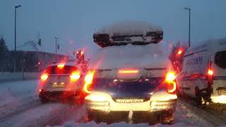 Winter drive this morning in Reykjavik Iceland [upl. by Zzabahs]