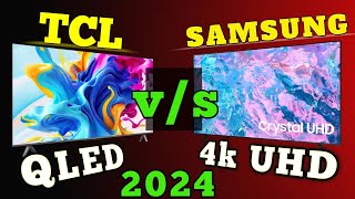 Battle of the Screen TCL C645 vs Samsung CU7000 full comparison 2024✨ by unboxing genius [upl. by Brian12]