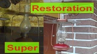 Керосиновая лампаRestoration of old kerosene lamp [upl. by Oinotla]