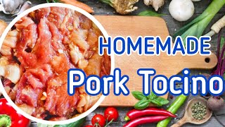 PORK TOCINO RECIPE  HOMEMADE TOCINO  EASY RECIPE  PATOK NA NEGOSYO 2020 [upl. by Halsey]