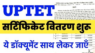 uptet certificate  uptet certificate 2021  uptet certificate kab milega [upl. by Wentworth]