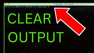 How to Clear Previous Output in Terminal in Mac OS X [upl. by Soo]