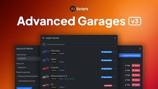 JG Advanced Garages v3 QBQboxESX  FiveMs Best Garage Script [upl. by Kendall721]