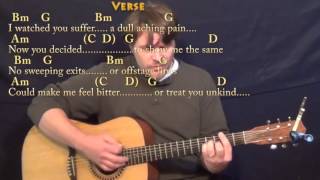 Wild Horses The Rolling Stones Strum Guitar Cover Lesson with ChordsLyrics [upl. by Neom964]