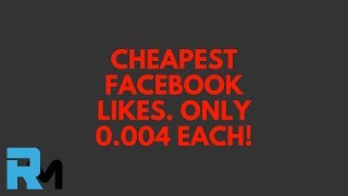 FB AD FOR THE CHEAPEST FACEBOOK PAGE LIKES ONLY 0004 A LIKE  Reece Moss [upl. by Lahcar670]