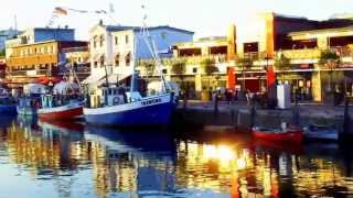 Romantische Abendstimmung Warnemündealter Strom Ostsee die besten Fischbrötchen [upl. by Eniron]