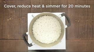 How To Cook White Rice on the Stove [upl. by Solraced]