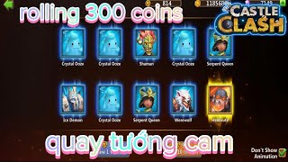 CASTLECLASH ROLLING 300 COINS QUAY TƯỚNG CAM [upl. by Ahsyle374]