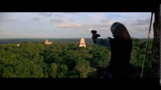 Millennium falcon over rebel base Tikal [upl. by Ayel]