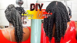 THIS DIY CLAY WASH CHANGED MY TYPE 4 quotNATURAL HAIRquot  HEALTHY NATURAL HAIR GROWTH  LENGTH RETENTION [upl. by Navannod]