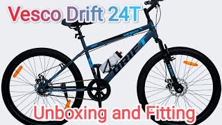 Vesco Drift 24T MTB Cycling Unboxing and Fitting cycling unboxing review [upl. by Marian]