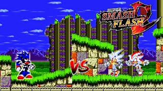 SSF2 Mods Hyper Sonic and Shadow vs Metallix [upl. by Lisha]