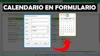 Insertar CALENDARIO FLOTANTE en Formularios VBA de Excel 📆 [upl. by Burkle22]