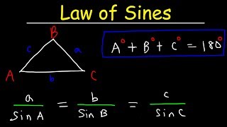 Law of Sines Basic Introduction AAS amp SSA  One Solution Two Solutions vs No Solution Trigonomet [upl. by Gnat484]