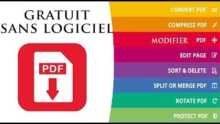 Convertissez compressez modifiez des fichiers PDF en ligne sans logiciel [upl. by Aluin]