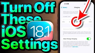 iOS 181 Settings To Turn OFF Now Important [upl. by Ylle]